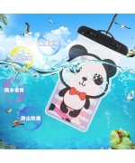 閥式立體卡通手機防水袋-熊貓