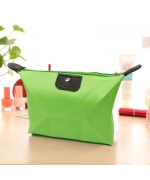 新款餃子形收納化妝袋水餃化妝包-綠色